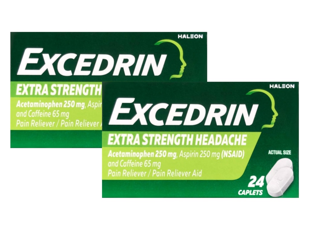 Excedrin Extrastrong - 24个卡片,包2