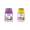 Zarbee's Kids Daily Immune Supports & Kids 多维他命 + Probiotic Multiple package, Immun Supports Gummys with Elderberry, 维生素 C & Zinc, 42 ct, & 儿童维生素 + Probiotic Gummys, 70 ct, 2 项目