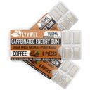 LyvWel Energy Gum – 每宝石100mg Cafeine – All Natural – Sugar-Free Pre-Working Boost: 您的必需能量补充剂以保持清醒 - 3 pack(咖啡)