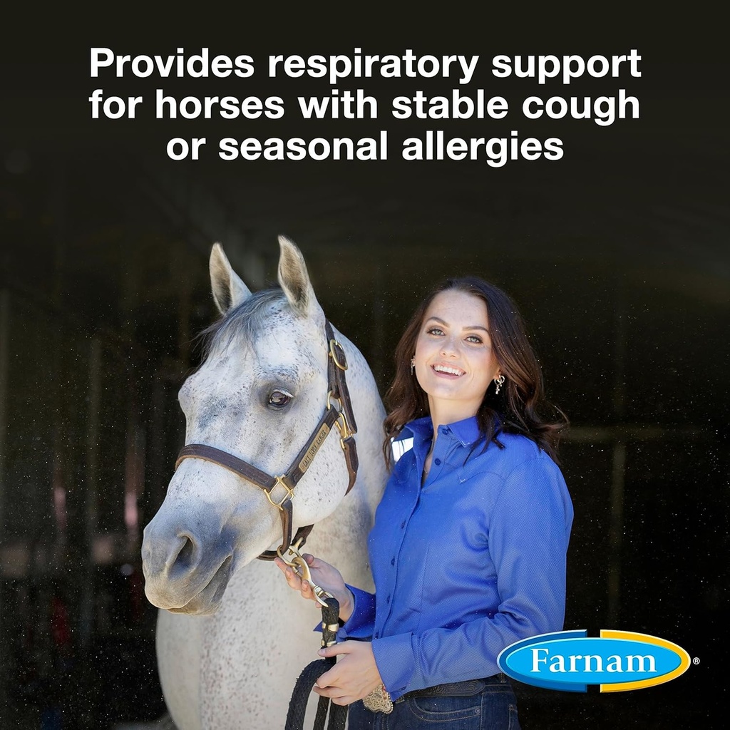Farnam Cough Free Horse Cough Supplements,为马W/Seasonal Alergies或稳定Cough提供呼吸支持,1.75磅,48天供应(包2)