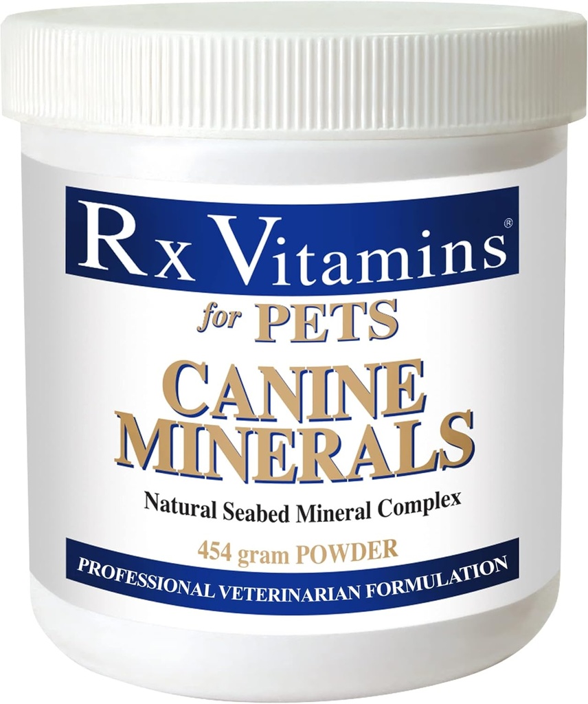 Rx 维生素 犬类矿物 - 狗钙补充剂+镁和钾 - 矿产品 狗肉 - 矿产品 16 oz