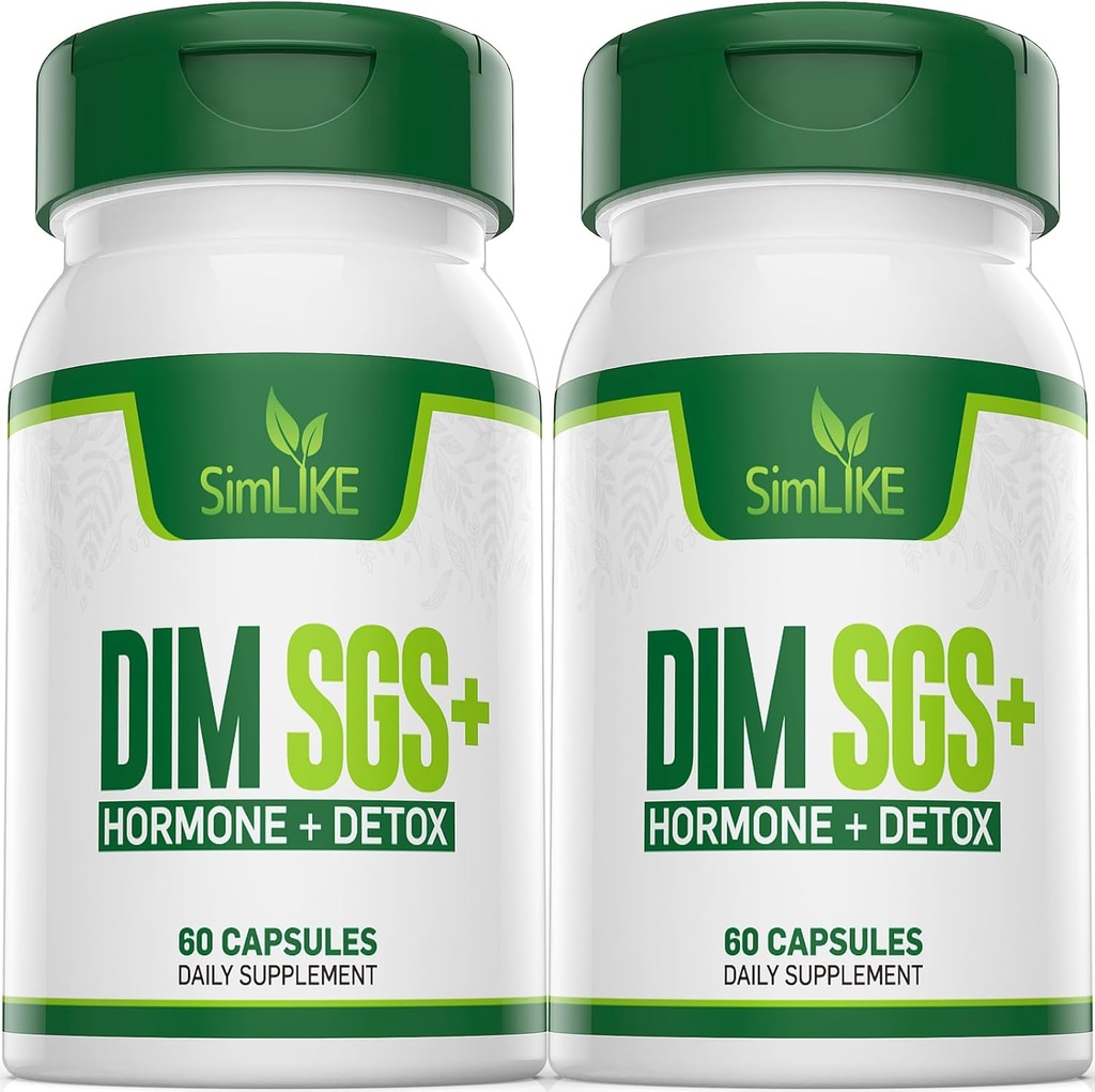 DIM SGS + - Hormone + 解毒,鼓励正常雌激素代谢,Hormone平衡,激素辅酶,绝经支持,帮助控制Appetite,促进解毒(2包)