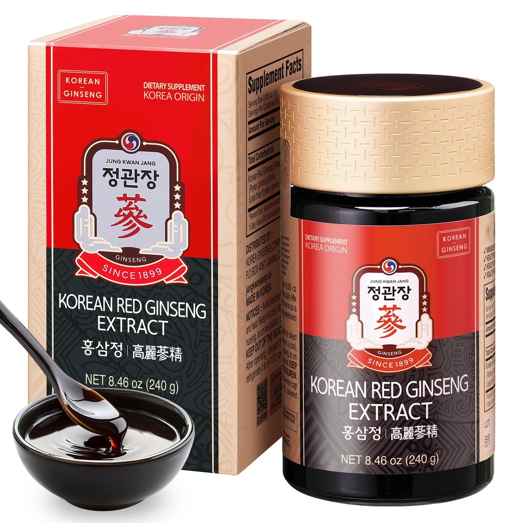 [韩红Panax Ginseng 抽出额外力量、能源靴、性能、靴子免疫系统、Stamina、血液循环和心理健康支助、记忆、生产力 - 240克
