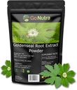 Go Nutra Goldenseal root 提取纯金色的粉末 10: 1 Goldenseal 提取4oz. 草药补充金印根