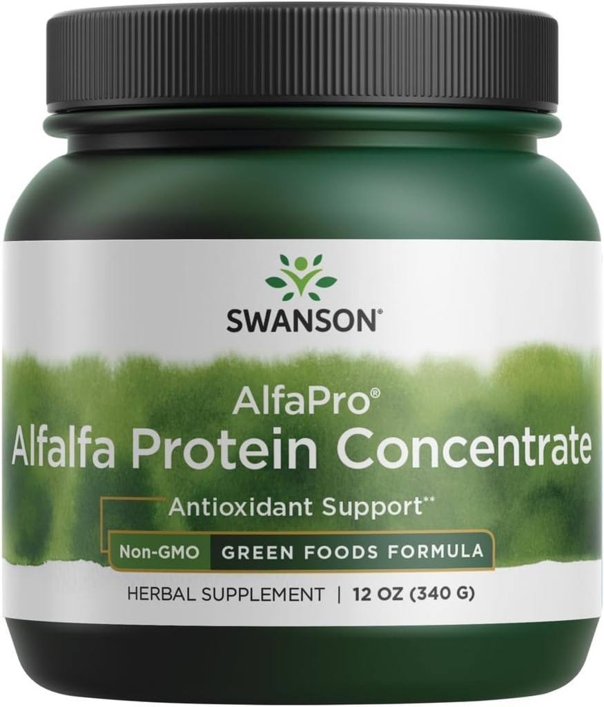 Swanson Alfapro 非GMO Alfalfa 蛋白质集中12 Ounce(340克) Pwdr