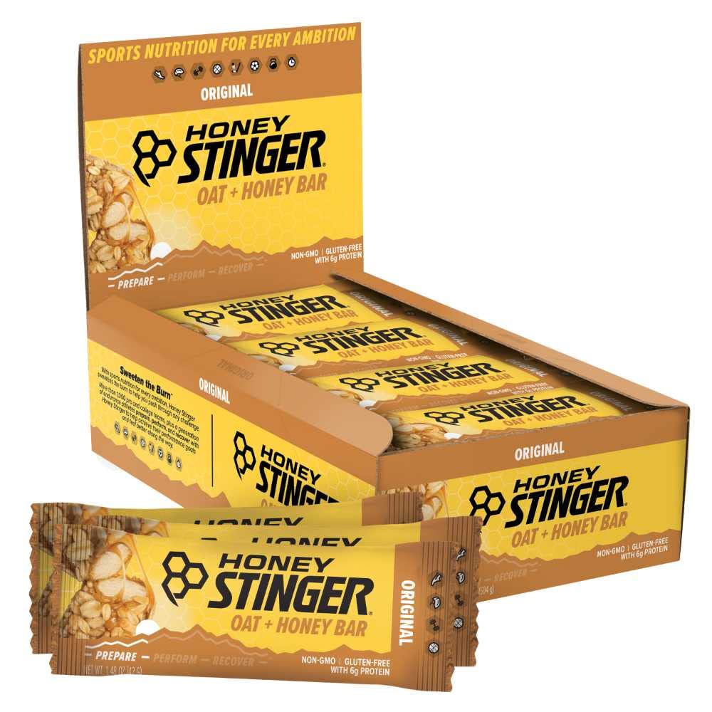 Honey Stinger Oat + Honey Bar,原创,能源包装食品准备锻炼,耐力和性能,运动营养小吃酒吧,预工,蛋白质,Gluten Free, 12盒