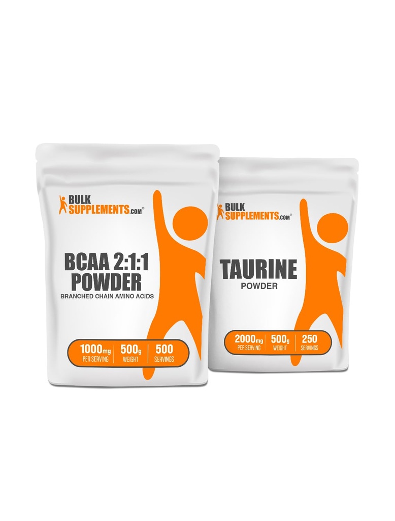 散装补充BCAA 2: 1:1 500g + Taurine 500g Bundle