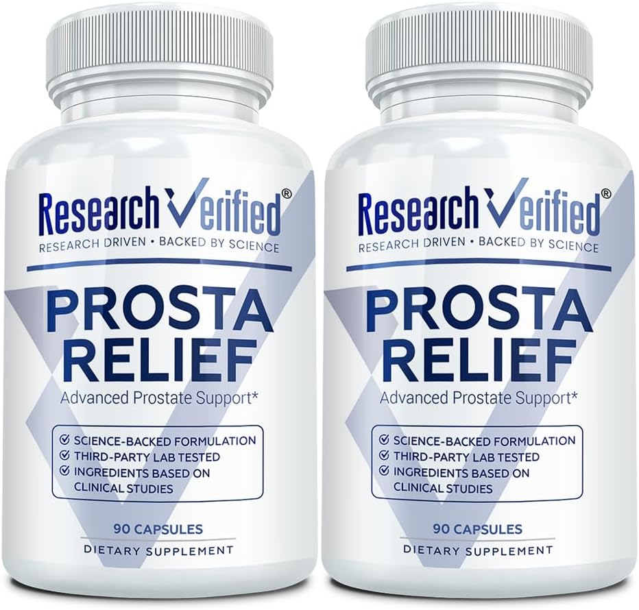 Prosta Relief -- -- Saw Palmetto和Bioperine -- -- 前列腺保健;Bladder & Urinary保健、驱动和性能;纯天然,90 Capsules(包2)