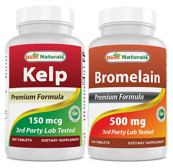 Kelp 补充150 Mcg & Bromelain 500毫克