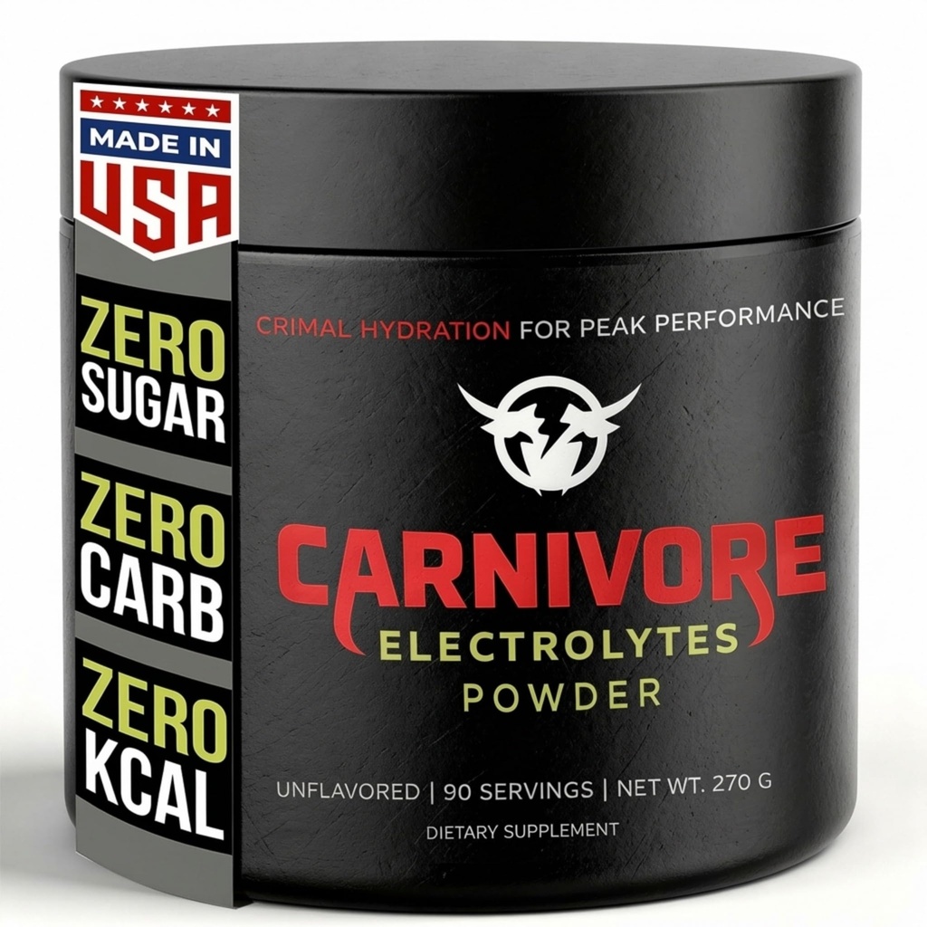 肉食用精液粉 - 平衡电解支持,零碳化物,Keto Friendly - 优化能源与恢复的补充 - 90种服务(未受欢迎)