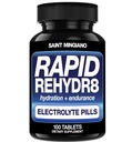 快速 Rehydd8 电解片 100 Capsules – 防凝固和支撑肌肉耐力及复苏中的水解药援助 - 100 容易吞噬 Capsules