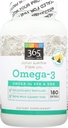 365 由全食品市场,Omega-3柠檬,180 Counter