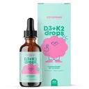 JoySpring Vitamin D3 Kids Drops with K2 – Calcium 吸附与联合健康液体补充 360 服务(2 fl oz) – Vitamin D Kids Ages 3–18