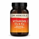 Mercola Vitamins博士 D3 & K2 饮食补充,90种服务(90种卡普勒),支持心脏健康,免疫支持,非转基因生物,无豆,无葡萄糖