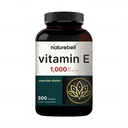 Nature Bell Vitamin E Oil Softgels, 1 000 IU Per service, 300 Pills 基本抗氧化剂补充剂, 易吸收形式 — 支持皮肤,心脏,和免疫健康 — 非GMO