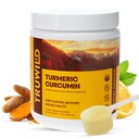 TruWild Vegan Turmeric Curcumin 饮料 混合粉 有机Curcuminoids 黑辣椒 姜 支持健康与联合健康,全美国天然制造,20种