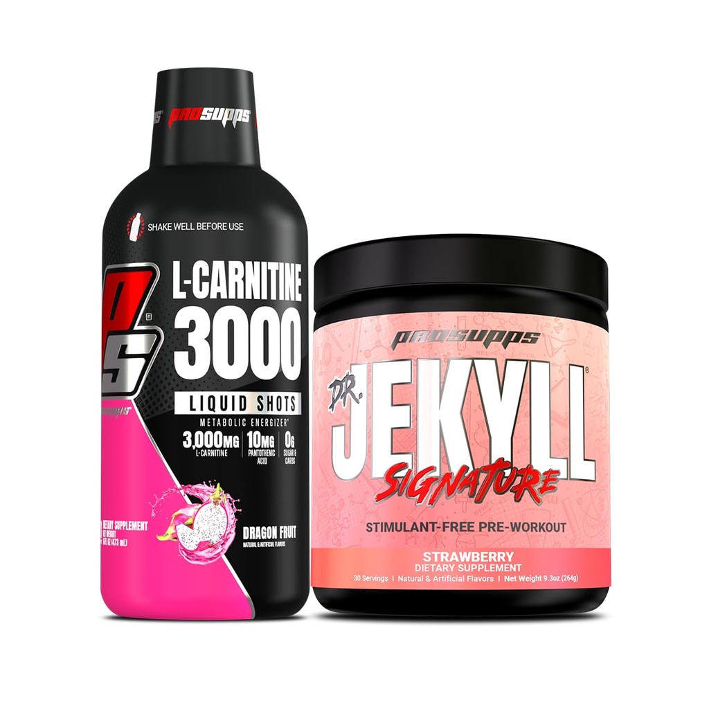 PROSUPS L-Carnitine 3000 无兴奋剂液体射击(31架,龙果)和Hyde先生签名系列
