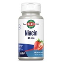 Kal 25 Mg Niacin牌匾,草莓,200块