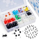 JoyCat分子模型 Kit(404 pcs),有机化学分子科学礼物,供奥化学和无机学生和教师使用