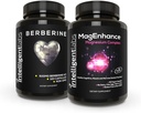 智能实验室2-in-1 磁性镁补充材料库(Mg Glycnit和Mg Taulate的Megnesium L-Threonate 复合材料库)和最大强伯伯林500MG Capsules