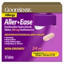 GoodSense Aller-Ease - Fexofenadine Hydrople 180 mg 片剂 - 室内和室外救济24 Hour过敏药,30 Counter