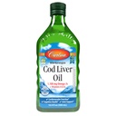 Carlson - Cod Liver Oil, 1100 mg Omega-3s, 野生-捕捉挪威北极Cod-Livers Oil, 可持续来源的北欧鱼油液体, 不受欢迎, 500 ml (16.9 Fl Oz)
