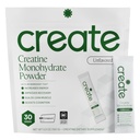 创建单一服务 Creatine 单水合物粉末 — 5g Creapure Creatine — 重新定义力量,能量和回收 — — 无糖, Vegan, 非GMO — — 不受欢迎, 轻甜, 0卡路里 — — 30个包装