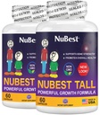 NuBest Tall QQ支持骨强力,骨健力,增强免疫力和全身健康与钙,Collagen,以及5岁+和青少年的草药 QX 包装2~2个月供应