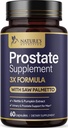 男子前列腺健康补充剂 1000mg - 3X 与Saw Palmetto Blend Sting Nettle 根和南瓜种子支持复合剂 - 支持浴室旅行 前列腺与尿道健康 - 60 Capsules