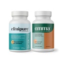 Emma Gut Health & Elimipure Cleanse Bundle – 完整消化解毒包用于布洛丁,代谢,以及微生物群支持 QQ Leaky Gut维修,Colon Cleanse & IBS Relief