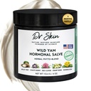 Skin Wild Yam Cream博士为Hormone平衡4oz 100% 有机自然更年期和Perimenopause 支持、Herbal Yam Cream 女性PMS、热闪、Mood Swings、夜汗、Cramps Relief