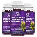 Glucosamine Chondroitin Gummys - 2-Pack, 超强 1500mg Glucosamine 配有 MSM & Elderberry, 弹性支持, 男子和Wome 的最佳卡通和免疫支持补充 - 180 Gummys
