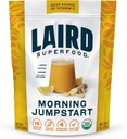 Laird Superfood Morning Jumpstart 粉末饮料补充品、柠檬、Lucuma、Ginger和Cayenne Cleanse、有机、2.7 Oz Bag、包装1