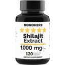 MONOHERB Shilajit 提取 1000毫克 - 120 个蔬菜笼盖