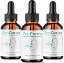 (3 pack) 丁尼图斯救济的Zencortex - 官方公式 - 耳机的Zencortex Drops, Zencortex 24 Tinnitus Drops 液态补充审查, Zencortex 听力支持公式, Zencortex Orver (4oz)