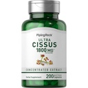 Piping Rock Cissus Quadrangularis Supplement 1800mg + 200 Capsules + 超集中草药提取 → 非GMO, Gluten Free