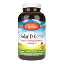Carlson - 太阳能D宝石,维生素D3和Omega-3补编,6000 IU(150 mcg)维生素D3,115 mg Omega-3s EPA和DHA补编,Wild Caught,可持续来源,柠檬,360软胶