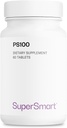 Supersmart - PS100 每日补充300mg (Phosphatidylserine) - 大脑健康与保护 - 记忆支持 QQ 非GMO & Gluten Free - 60平板