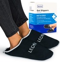 Gel Ice Pack Slippers - 为脚痛提供热冷治疗,为脚痛提供神经病治疗、Gout救济、Swollen Feet、Plantar Fasciitis和Heel Spurs-最适合(黑色)