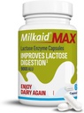 乳汁 Max Capsules 乳糖耐受性缓解药用乳糖酶, 帮助预防气体, Bloating & Darrhea 由于乳糖敏性 QQ 9000 ALU(60 Capsules, 不受欢迎)