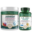 纯度产品 JointGel(Berry Flavor) + HA 联合配方包 生物活性Collagen Peptides + MSM - 支持联合功能 + 灵活性 同时强化联合卡通 - Hyaluronic酸 + 更多