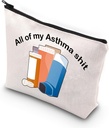 VAMSII Asthma Fighter Gift Inhaler 旅行袋 所有我的Asthma shit 意识药袋