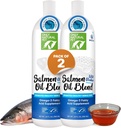 只有自然宠物 野生阿拉斯加沙门油 狗和猫 - Omega 3 & 6 宠物补充品 - EPA & DHA 鱼油,所有自然联合支持,促进健康皮肤,大衣和心脏 - 20 Fl Oz (Pack of 2)