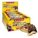 FITCRUNCH 全尺寸蛋白棒,6-Layer烤肉棒,6克糖,Gluten Free & Soft Cake Core(12巴,花生酱)