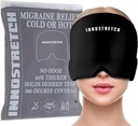 头痛和Migraine Relief Cap Ice Hats for Migraines 用来减少Migraines Migraine头包和Migraine Relief Mask头包的强度