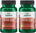 Swanson 全民教育 -- -- Krill Oil -- -- 最大强度 -- -- 1克,30软胶(2包)