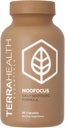 Terra健康基本知识 NOOFOCUS - 配有适应性蘑菇的Nootrophic Brain 辅助功能, Alpha-GPC, Gotu Kola, L-Thenine for Focus and Memory - All Natural, 30日供应