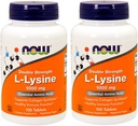 现时食品 L- Lysine 1000mg, 100 平板电脑(2包)