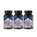 NANOWEL 野生阿拉斯加 rTG Omega-3 鱼油 1196mg - EPA,DHA,维生素D3 & E - 120 Softgel x 3瓶(360个计数)