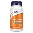 Now Foods Supples, Aloe 10,000 & Probiotics with 10-Strain (5亿) Probiotic Blend, 60 Veg Capsules (英语:Aloe 10,000 & Probiotics) 配以 10-Strain (5亿) Probiotic Blend, 60 Veg Capsules (英语)